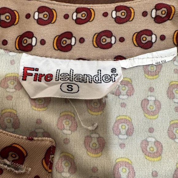 Vintage 70s Fire Island Groovy Small Blouse - Picture 3 of 3